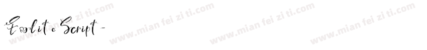 Foxlite Script字体转换